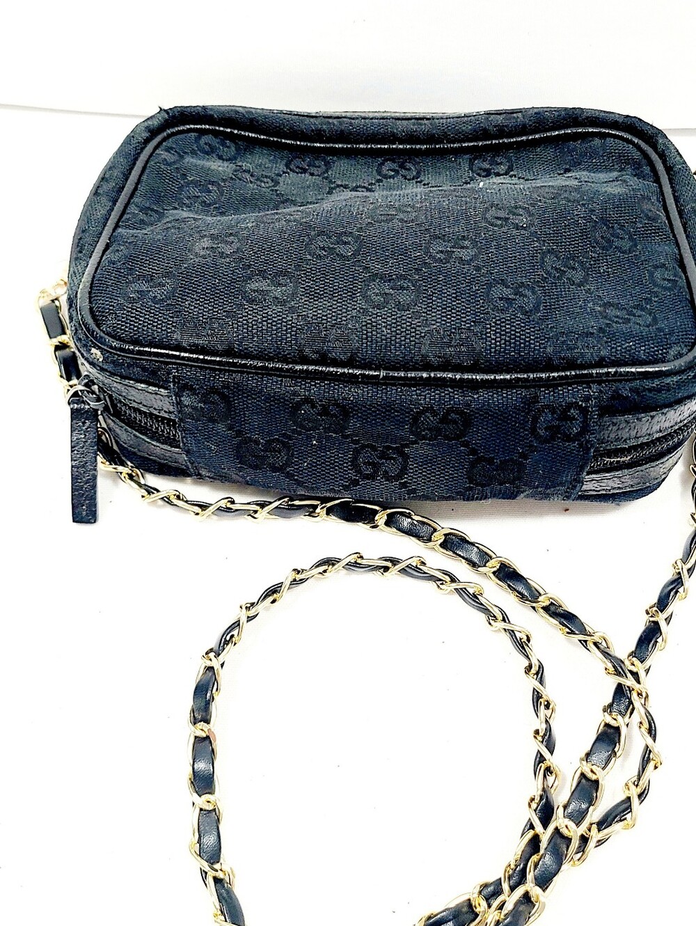Gucci Canvas Leather Shoulder Bag - Picture 4 of 8